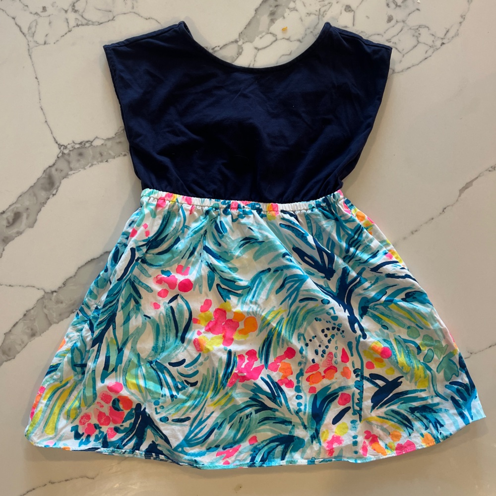 Lilly Pulitzer sweet girls floral dress- size 4/5
